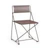 Hay - X-Line Chair - Havestol - Powder coated steel base - Iron rød - ben og sæde