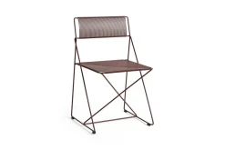 Hay - X-Line Chair - Havestol - Powder coated steel base - Iron rød - ben og sæde