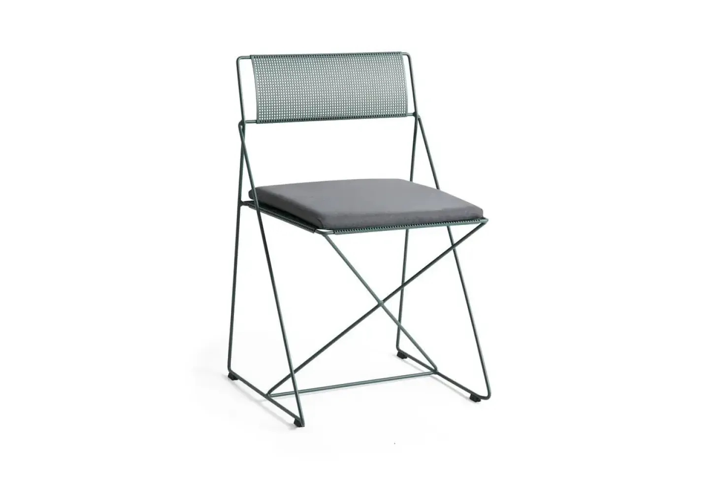 Hay - X-Line Chair - Havestol - Powder coated steel base - Moss