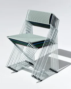 Hay - X-Line Chair - Havestol - Hot galvanised base - Pale linden