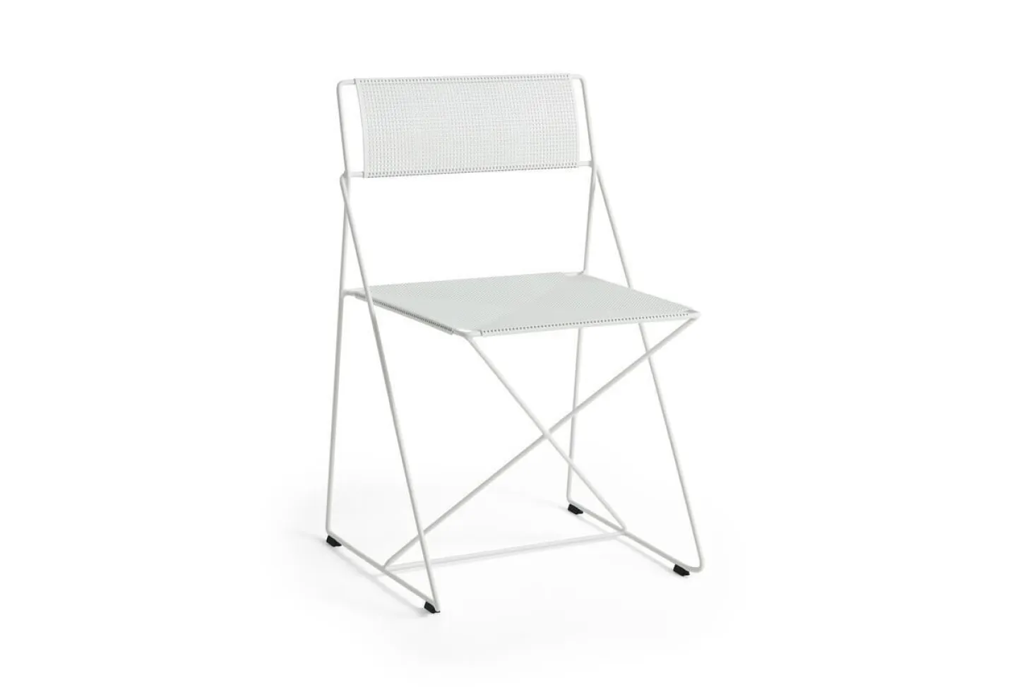 Hay - X-Line Chair Chalk white powder coated steel base - Chalk white - hvid sæde og ben