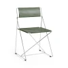 Hay - X-Line Chair Chromed base Indoor - Autumn green