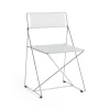 Hay - X-Line Chair Chromed base Indoor - Chalk white - Hvid