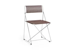 Hay - X-Line Chair Chromed base Indoor - Iron red