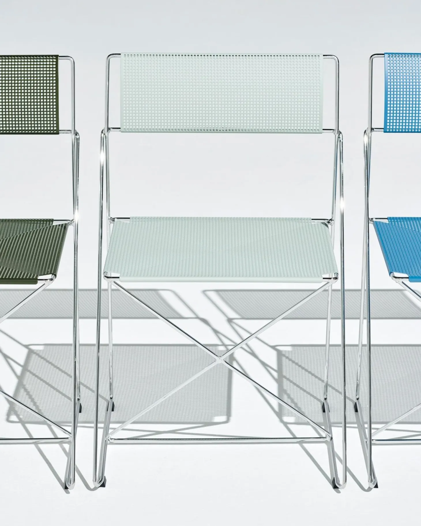 Hay - X-Line Chair Chromed base Indoor - Moss
