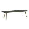 Hay bord - CPH30 table - 300 x 90 cm - bordplade grøn linoleum/ben i eg (vandbaseret lak)