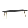 Hay bord - CPH30 table - 300 x 90 cm - bordplade sort linoleum/ben i eg ( lak)