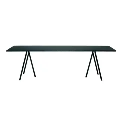 Hay bord - Loop Stand Bord - Sort - 160 cm med supportbar