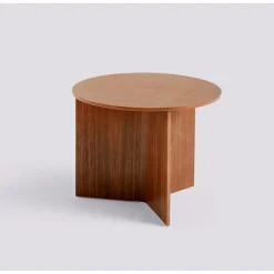 Hay bord - Slit table Wood - Walnut - Ø45 x H35,5 cm