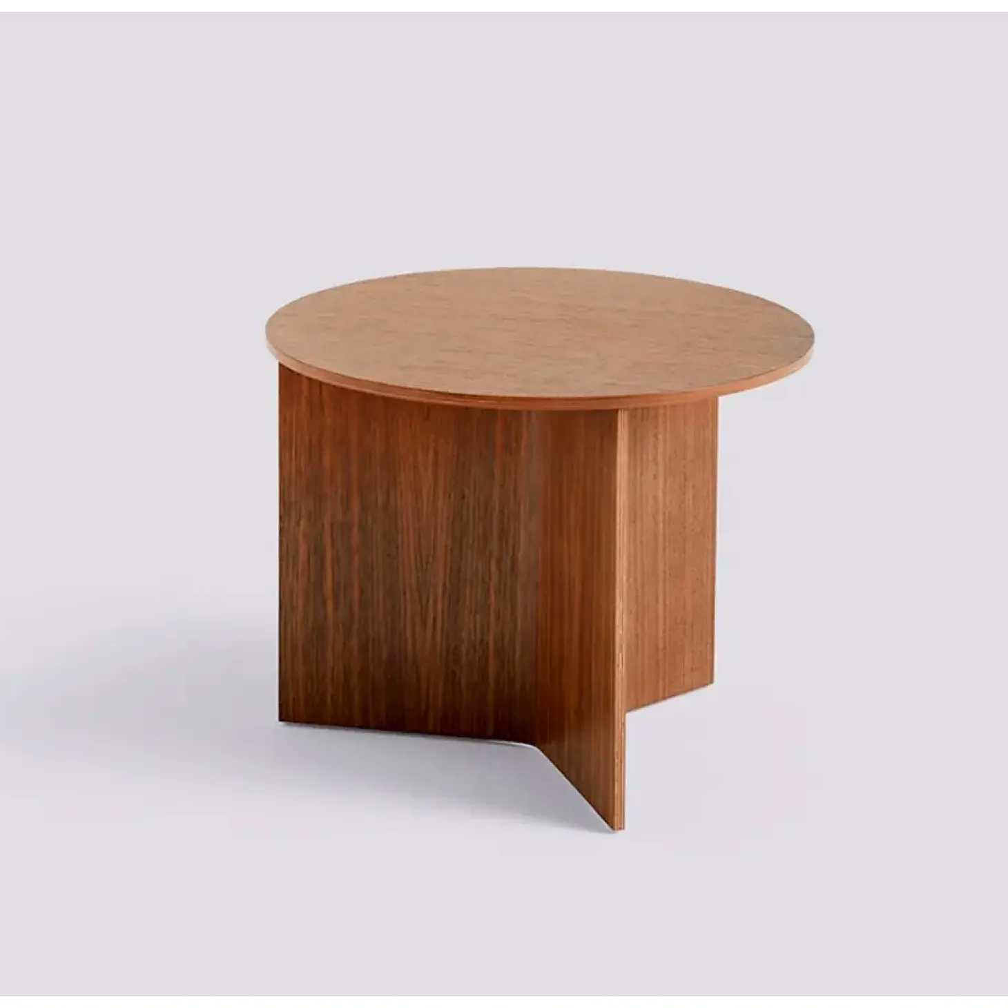 Hay bord - Slit table Wood - Walnut - Ø45 x H35,5 cm