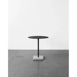 HAY bord - Terrazzo cafébord rund - Grå base/charcoal top