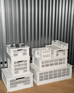 HAY Colour Crate - Medium Square - Off-white