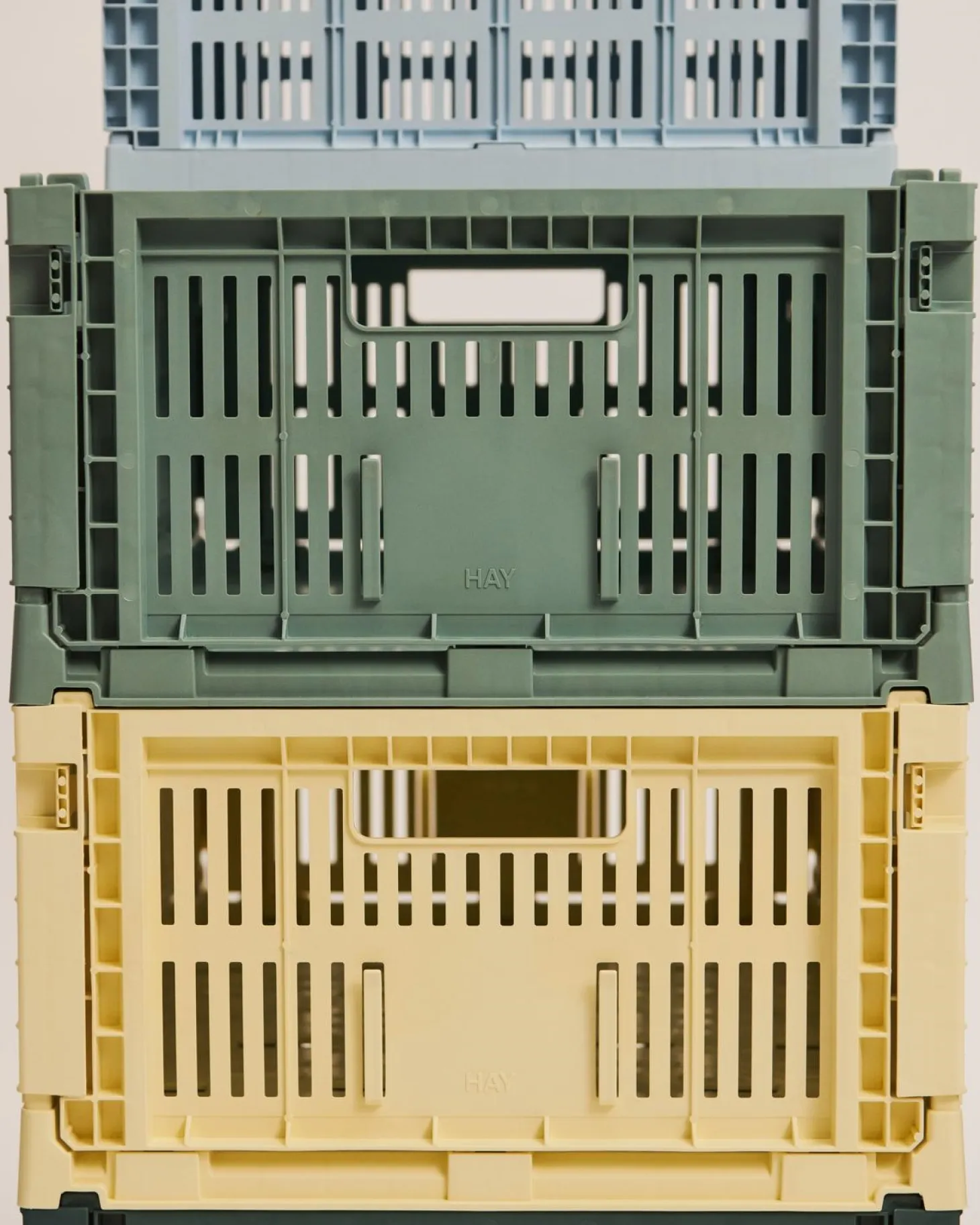 HAY Colour Crate - Medium Square - Sage green