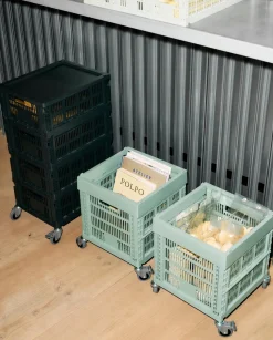 HAY Colour Crate - Medium Square - Charcoal