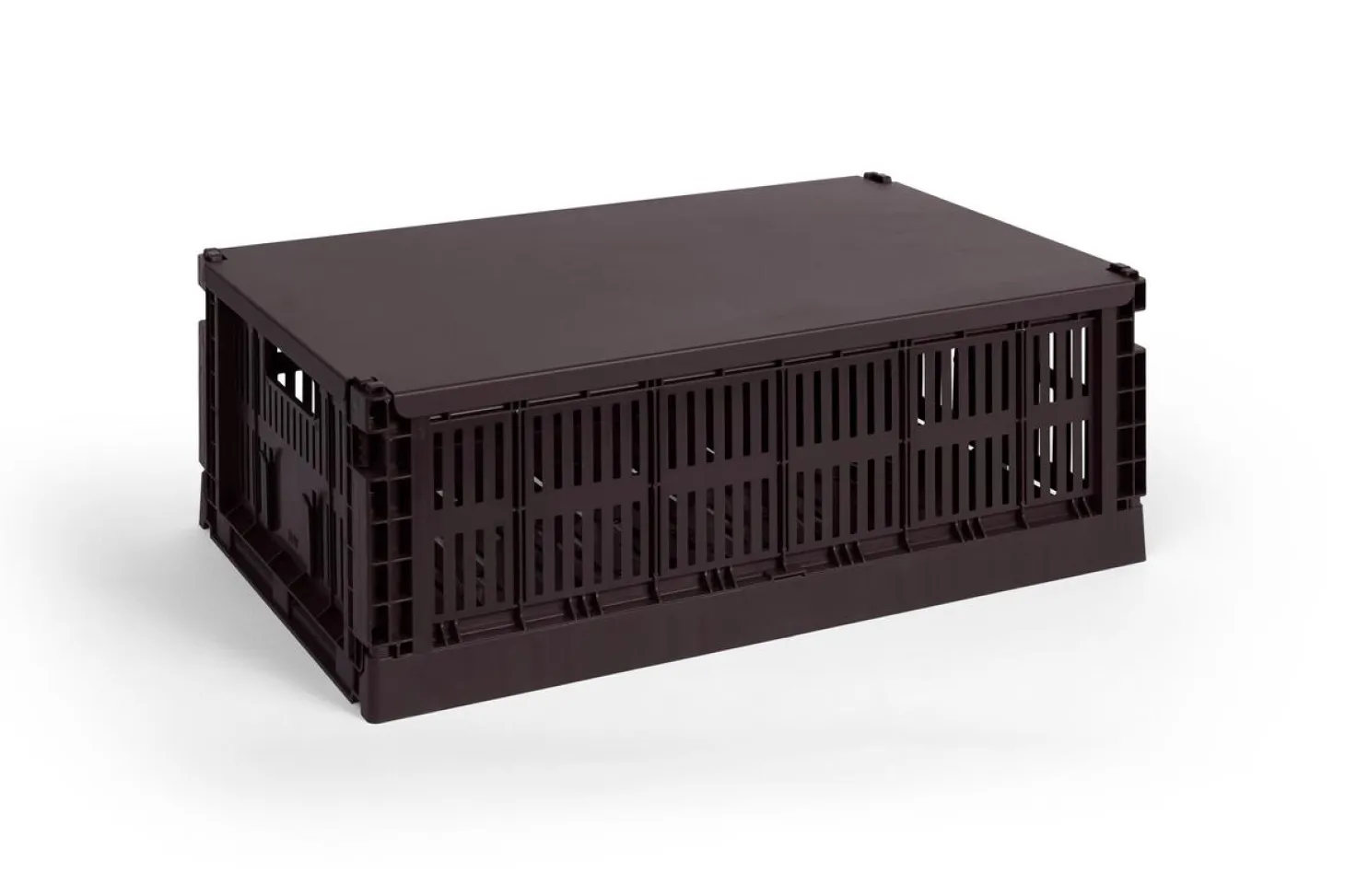 HAY Colour Crate Lid Metal - Large - Bordeaux