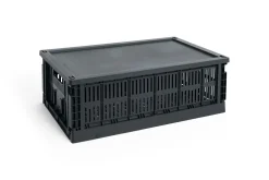 HAY Colour Crate Lid Plastic - Large - Charcoal