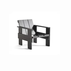 HAY Crate Lounge Chair - Black - Lakeret fyrretræ / Lacquered pinewood