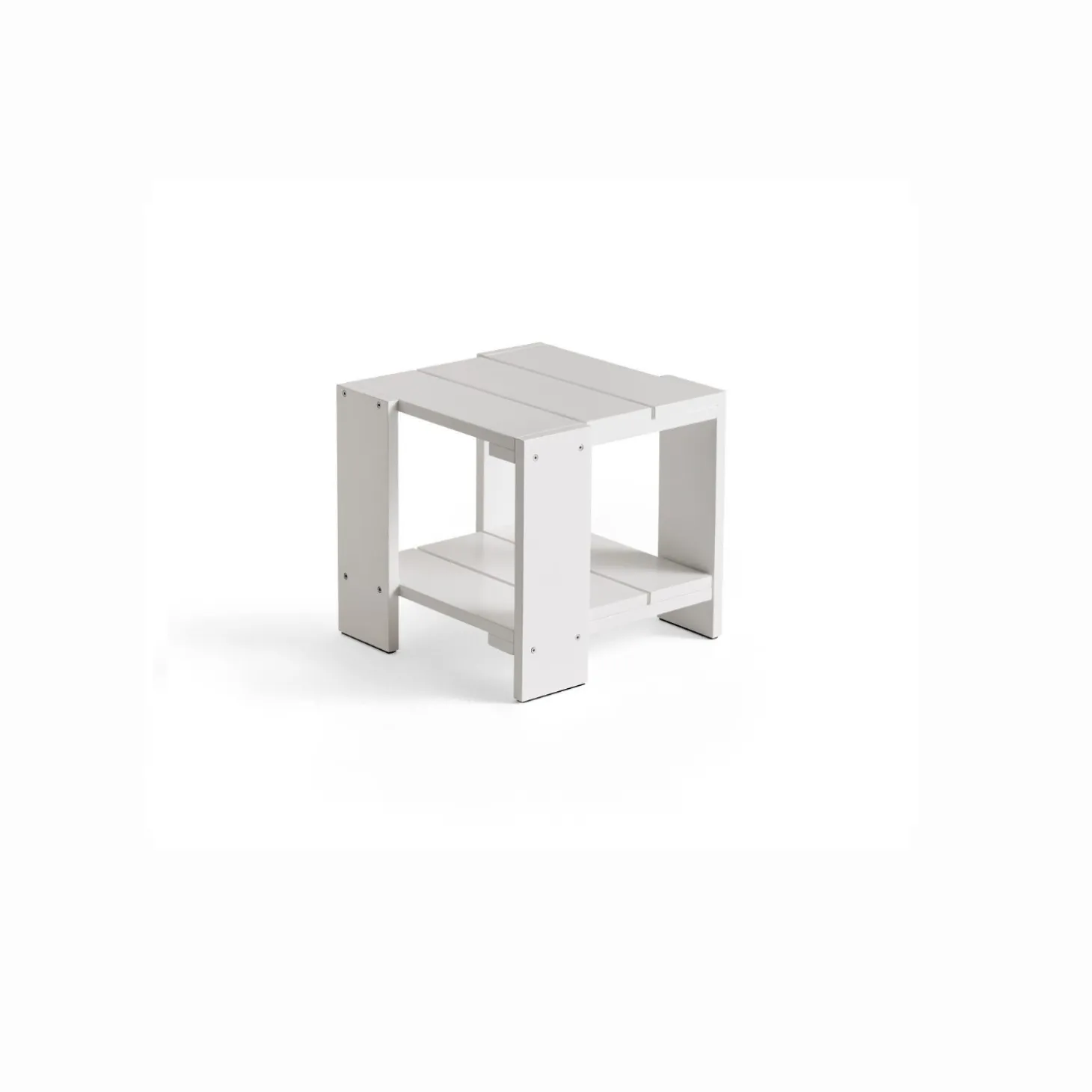 HAY Crate Side Table - Hvid - Lakeret fyrretræ / Lacquered pinewood