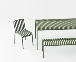 HAY havebænk - Palissade bænk - Oliven grøn - 120 cm.