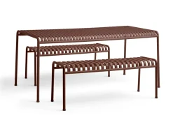 HAY havebænk - Palissade bænk - Rød - Iron red - 120 cm