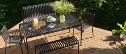HAY havebænk - Palissade bænk - 120 cm - Anthracite