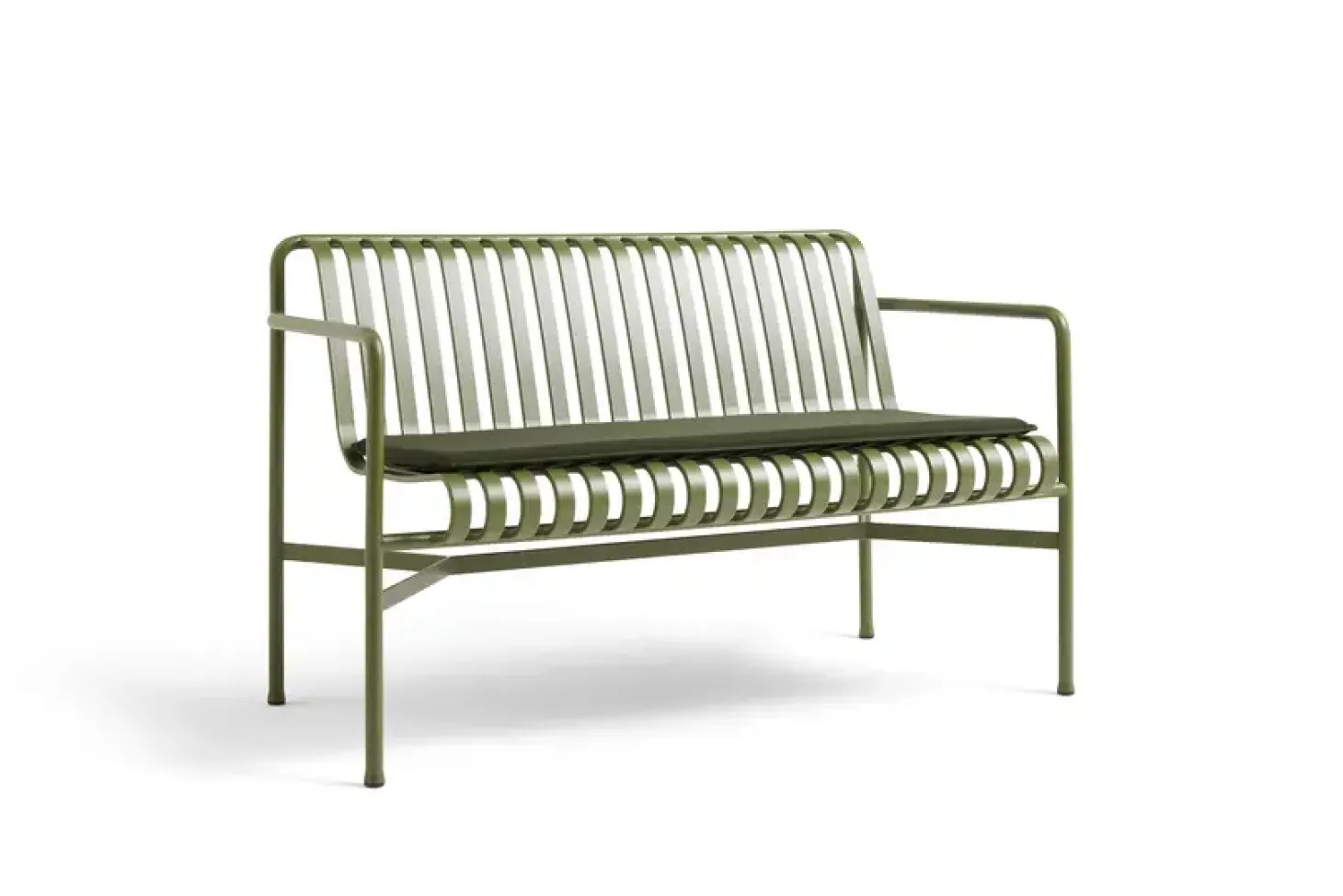 HAY havebænk - Palissade spisebordsbænk - olivengrøn - dining bench olive