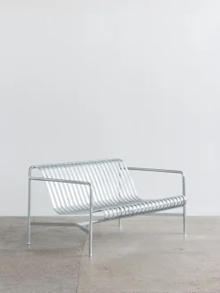 HAY havebænk - Palissade spisebordsbænk - Galvaniseret stål - hot galvanised