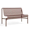 Hay havebænk - Palissade spisebordsbænk uden armlæn - Rød - Iron red - Dining Bench