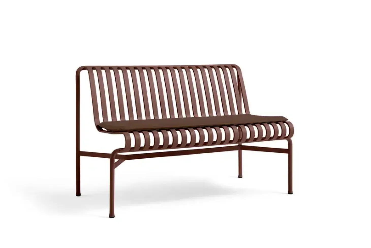 Hay havebænk - Palissade spisebordsbænk uden armlæn - Rød - Iron red - Dining Bench