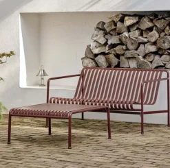 Hay havebænk - Palissade spisebordsbænk uden armlæn - Rød - Iron red - Dining Bench
