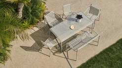 HAY havebænk - Palissade spisebordsbænk i lysegrå / sky grey (dining bench)