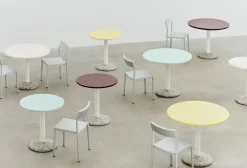 HAY havebord - Keramik bord - Ceramic table - Gul - Ø90 cm