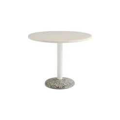 HAY havebord - Keramik bord - Ceramic table - Varm hvid - Ø90 cm