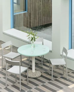 HAY havebord - Keramik bord - Ceramic table - Lys mint - Ø90 cm