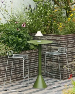 HAY havebord - Palissade Cone table High - Rød - Iron red - Ø: 60 cm