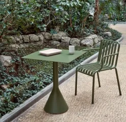 HAY havebord - Palissade havebord - Cone table - Oliven - 65x65x74 cm
