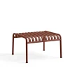 HAY havebord - Palissade ottoman - Rød - Iron red