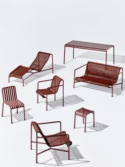 HAY haveskammel - Palissade skammel Rød / Iron red - Stool