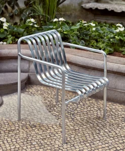 HAY havestol - Palissade Dining Armchair - Galvaniseret stål