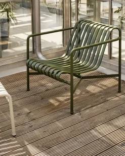 HAY havestol - Palissade lounge Stol - Lav model - Olivengrøn