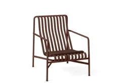 HAY havestol - Palissade lounge Stol - Høj model - Rød - Iron red