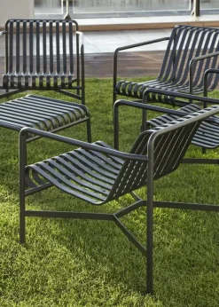 HAY havestol - Palissade lounge stol - Høj model - Anthracite