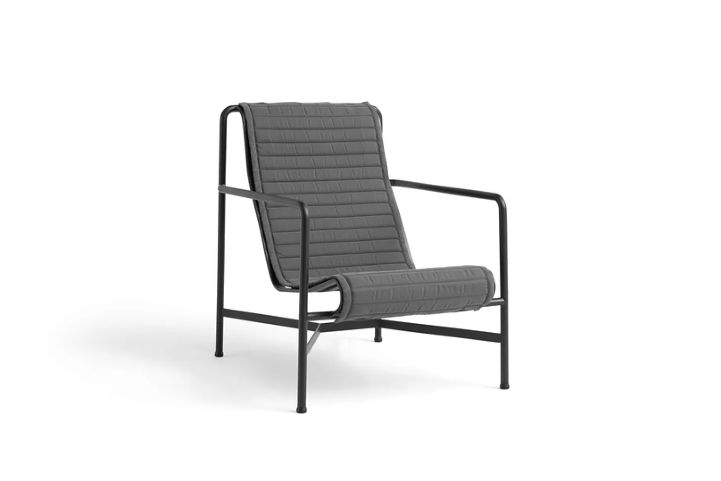 HAY havestol - Palissade lounge stol - Høj model - Anthracite