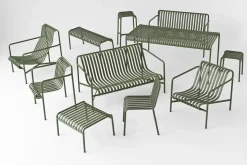 HAY havestol - Palissade lounge Stol - Høj model - Lysegrå - Sky Grey