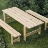HAY Weekday bænk - 190 cm - Lakeret Fyrretræ / Pinewood