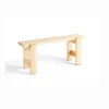 HAY Weekday bænk - 111 cm - Lakeret Fyrretræ / Lacquered Pinewood