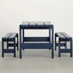 HAY Weekday Havebord - Weekday table - B:180 cm - Steel Blue - Blå - Fyrretræ / Lacquered Pinewood