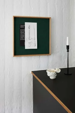 Hemverk - Opslagstavle m. akustiske egenskaber - Recy - Grå - 40x40