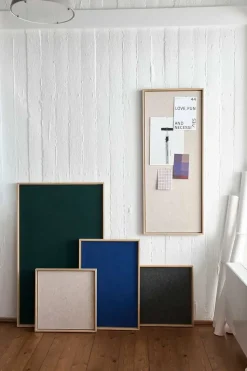 Hemverk - Opslagstavle m. akustiske egenskaber - Recy - Blå - 40x60