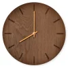 Hemverk - Vægur - Dark Oak - Mørk Eg/Guld - Ø28 cm